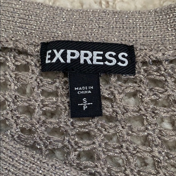 Express Metallic Crewneck Top - Picture 2 of 4